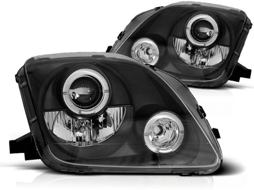 LAMPY PRZEDNIE REFLEKTORY HONDA PRELUDE 02.97-01 ANGEL EYES BLACK