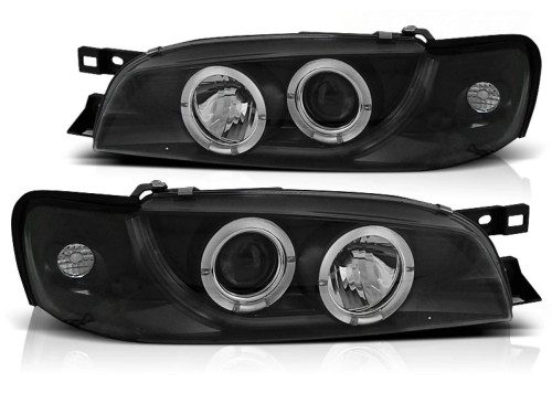 LAMPY PRZEDNIE REFLEKTORY SUBARU IMPREZA 05.93-10.00 ANGEL EYES BLACK