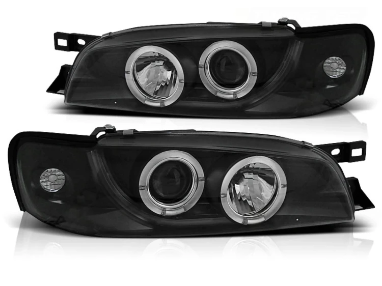 LAMPY PRZEDNIE REFLEKTORY SUBARU IMPREZA 05.93-10.00 ANGEL EYES BLACK