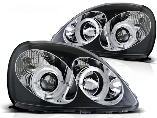 LAMPY PRZEDNIE REFLEKTORY TOYOTA YARIS 99-03 ANGEL EYES BLACK