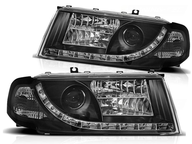 LAMPY PRZEDNIE REFLEKTORY BLACK SKODA OCTAVIA I 08.00-10 LED