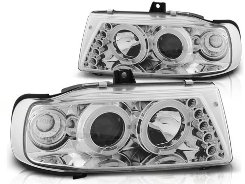 LAMPY PRZEDNIE REFLEKTORY ANGEL EYES CHROME SEAT IBIZA CORDOBA POLO 93-99