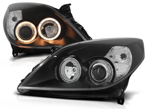 LAMPY TYLNE OPEL VECTRA C 09.05-08 ANGEL EYES BLACK