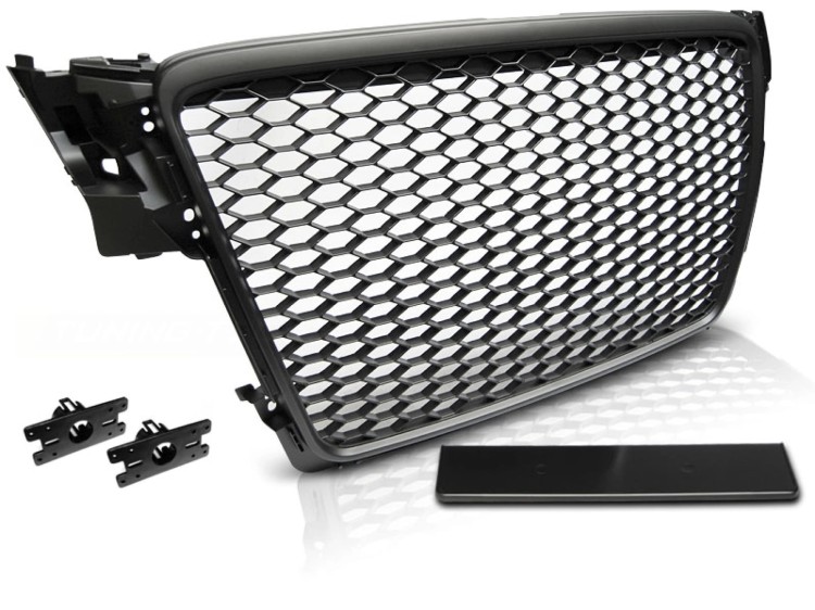 ATRAPA GRILL BLACK AUDI A4 B8 08-11 PLASTER MIODU
