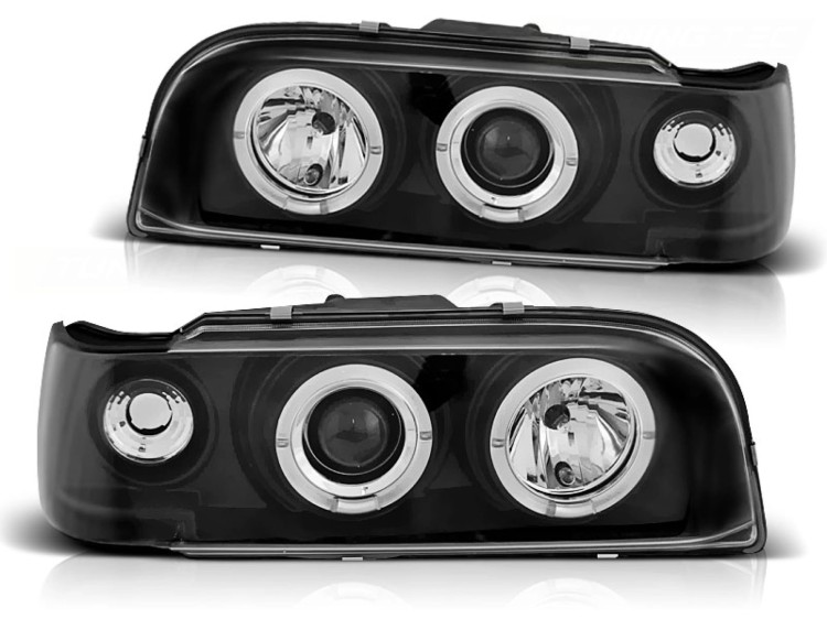 LAMPY PRZEDNIE REFLEKTORY VOLVO 850 92-12.96 ANGEL EYES BLACK