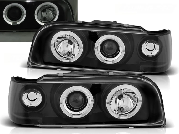 LAMPY PRZEDNIE REFLEKTORY VOLVO 850 92-12.96 ANGEL EYES BLACK