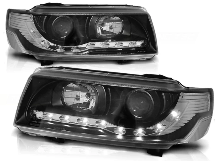 LAMPY PRZEDNIE REFLEKTORY BLACK VW PASSAT B4 11.93-05.97 LED