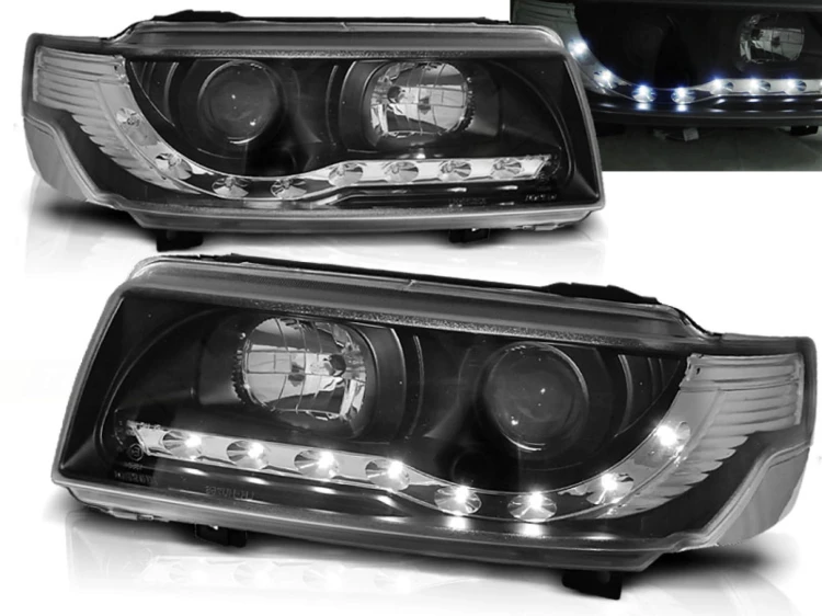 LAMPY PRZEDNIE REFLEKTORY BLACK VW PASSAT B4 11.93-05.97 LED