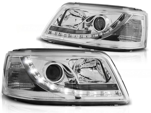 LAMPY PRZEDNIE REFLEKTORY CHROME VW T5 04.03-08.09 LED