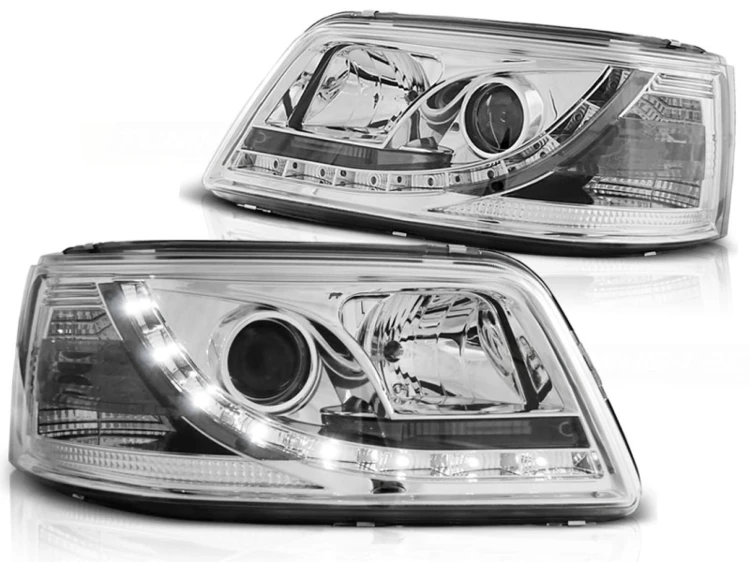 LAMPY PRZEDNIE REFLEKTORY CHROME VW T5 04.03-08.09 LED
