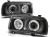 LAMPY PRZEDNIE REFLEKTORY ANGEL EYES BLACK VW VENTO 01.92-08.98 LED