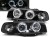 LAMPY PRZEDNIE REFLEKTORY ANGEL EYES BLACK BMW SERII 7 E38 06.94-08.98
