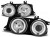 LAMPY PRZEDNIE REFLEKTORY ANGEL EYES CHROME BMW SERII 7 E32 LED