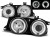LAMPY PRZEDNIE REFLEKTORY ANGEL EYES CHROME BMW SERII 7 E32 LED
