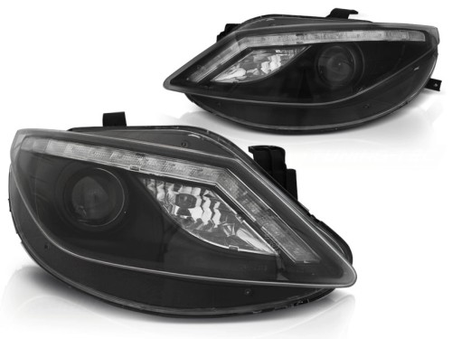 LAMPY PRZEDNIE REFLEKTORY LED BLACK SEAT IBIZA 6J 06.08-12