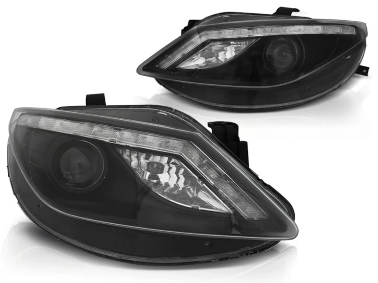 LAMPY PRZEDNIE REFLEKTORY LED BLACK SEAT IBIZA 6J 06.08-12