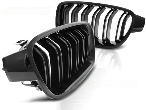 NERKI GRILL ATRAPA CZARNY POŁYSK BMW SERII 3 F30 / F31 10.11-18