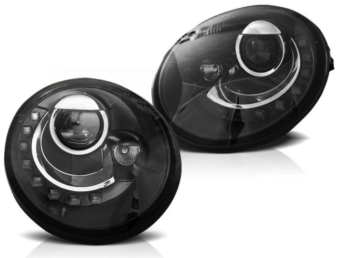 LAMPY PRZEDNIE REFLEKTORY BLACK VW NEW BEETLE 10.98-05.05