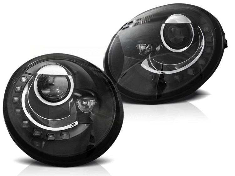LAMPY PRZEDNIE REFLEKTORY BLACK VW NEW BEETLE 10.98-05.05