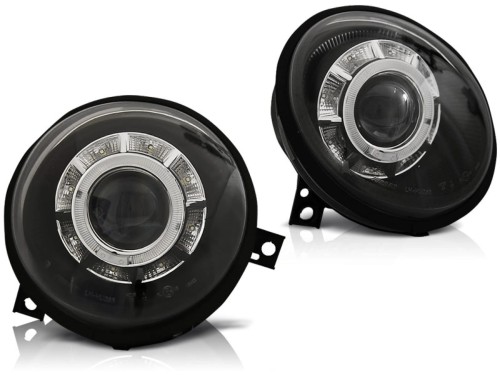 LAMPY PRZEDNIE REFLEKTORY BLACK VW LUPO 98-05