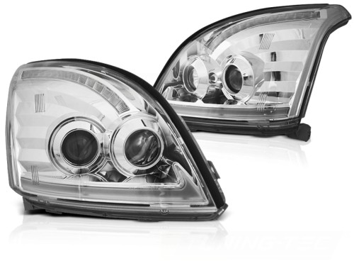 LAMPY PRZEDNIE REFLEKTORY LED TOYOTA LAND CRUISER 120 03-09