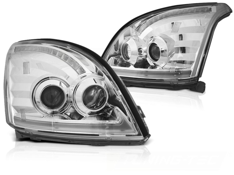 LAMPY PRZEDNIE REFLEKTORY LED TOYOTA LAND CRUISER 120 03-09