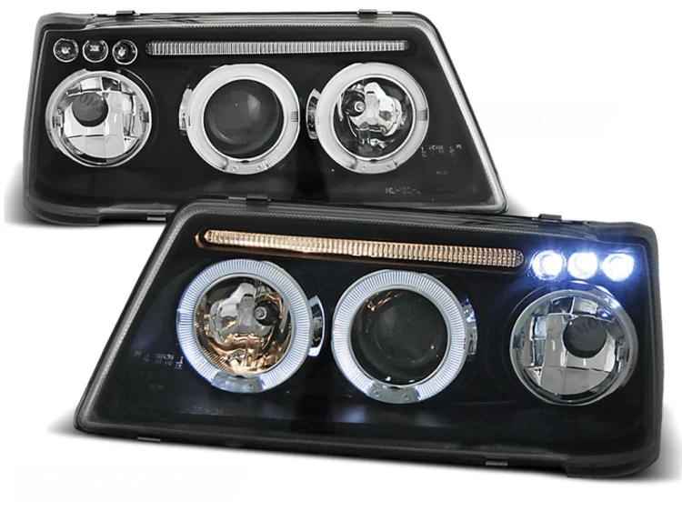 REFLEKTORY LAMPY PRZEDNIE ANGEL EYES BLACK PEUGEOT 205 09.83-10.96