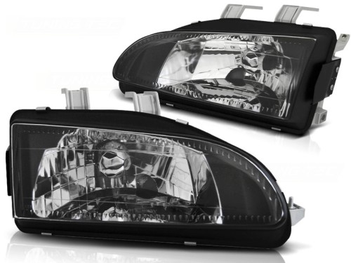 LAMPY PRZEDNIE REFLEKTORY HONDA CIVIC 09.91-08.95 2D/3D BLACK