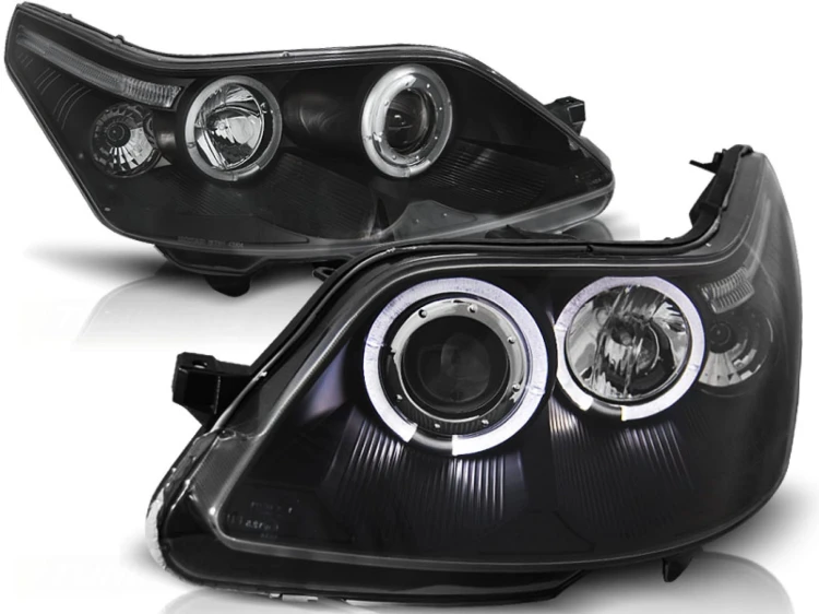 LAMPY PRZEDNIE REFLEKTORY CITROEN C4 04-10 ANGEL EYES BLACK