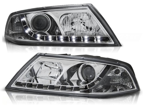 LAMPY PRZEDNIE REFLEKTORY XENON CHROME SKODA OCTAVIA 2 03.04-08