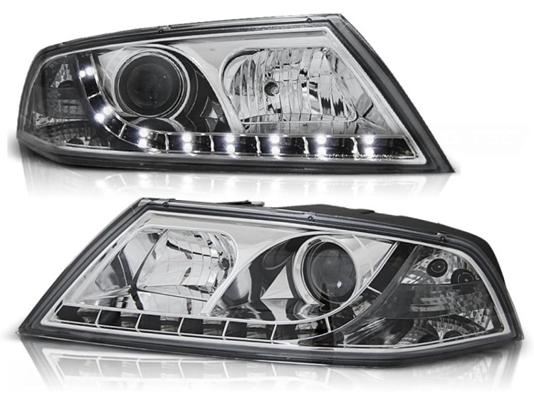 LAMPY PRZEDNIE REFLEKTORY XENON CHROME SKODA OCTAVIA 2 03.04-08