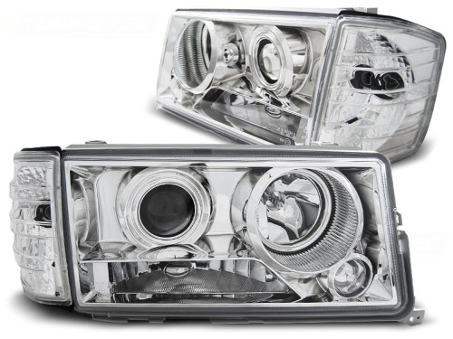 REFLEKTORY LAMPY PRZEDNIE CHROME MERCEDES W201/190 12.82-05.93