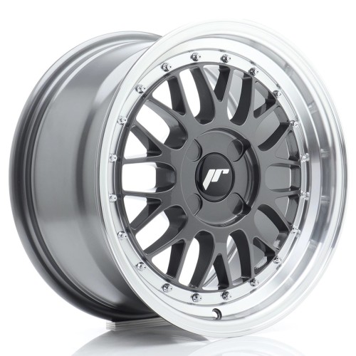 JR WHEELS JR23 16X8 ET20-45 4H BLANK HYPER GRAY W/MACHINED LIP