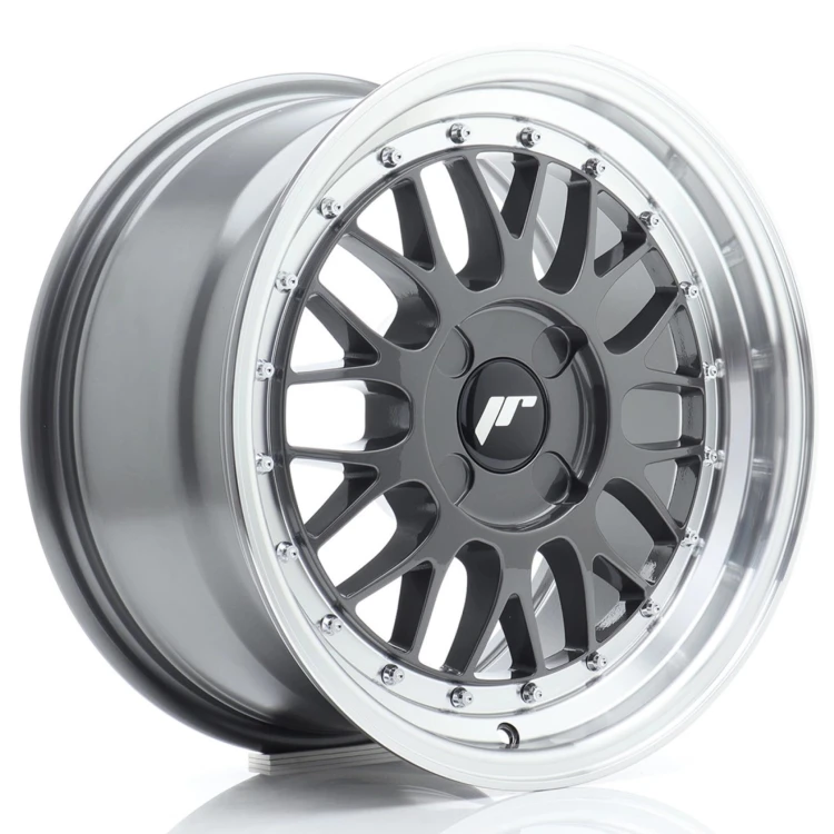 JR WHEELS JR23 16X8 ET20-45 4H BLANK HYPER GRAY W/MACHINED LIP