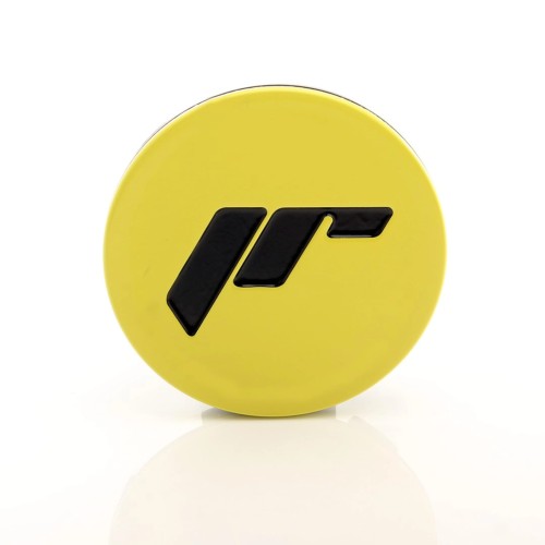 JR ALUMINUM CENTER CAP 68MM YELLOW