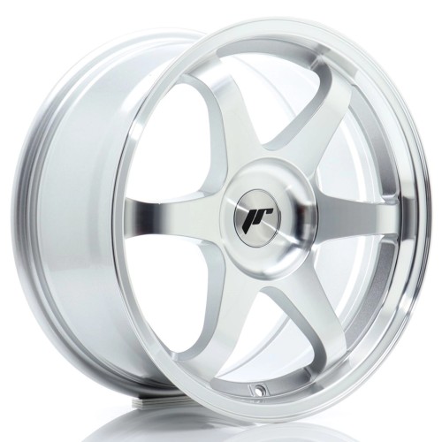 JR WHEELS JR3 17X8 ET20-35 BLANK SILVER MACHINED FACE