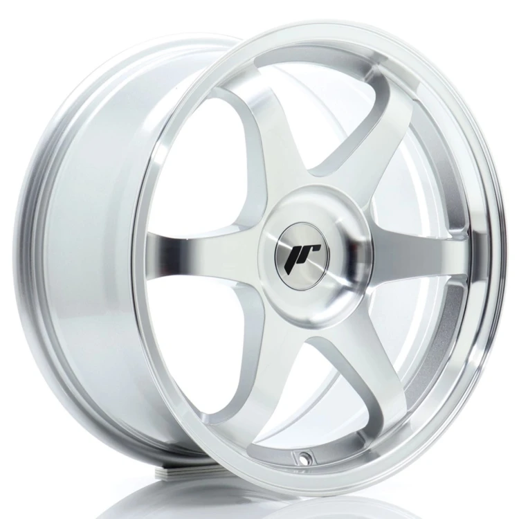 JR WHEELS JR3 17X8 ET20-35 BLANK SILVER MACHINED FACE