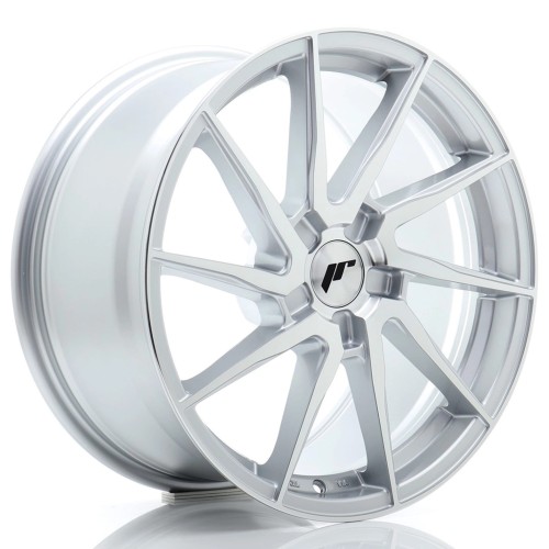 JR WHEELS JR36 18X9 ET20-50 5H BLANK SILVER MACHINED FACE
