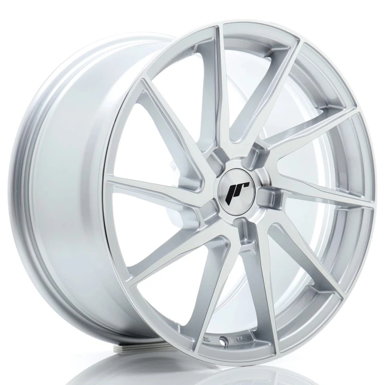 JR WHEELS JR36 18X9 ET20-50 5H BLANK SILVER MACHINED FACE