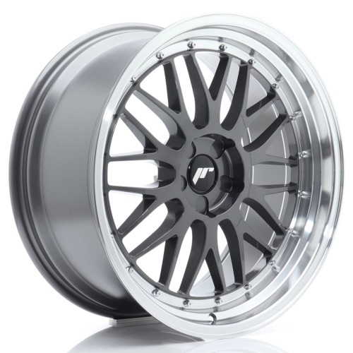 JR WHEELS JR23 20X10 ET20-40 5H BLANK HYPER GRAY W/MACHINED LIP