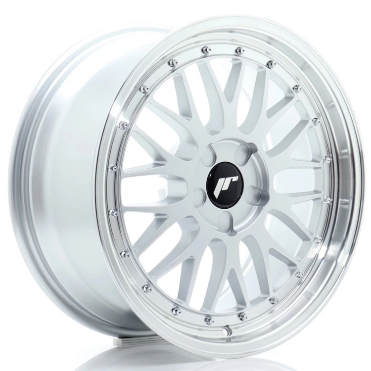 JR WHEELS JR23 18X8 ET20-42 5H BLANK HYPER SILVER W/MACHINED LIP