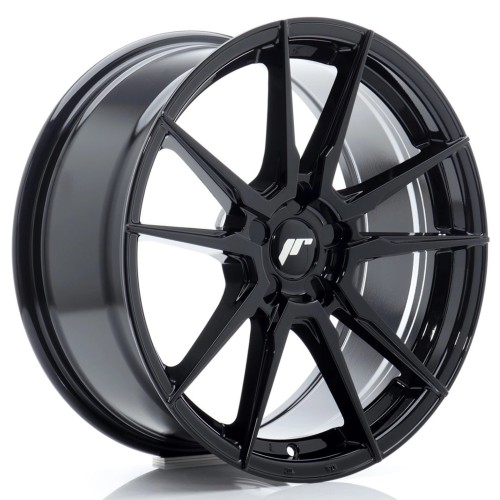 JR WHEELS JR21 18X8 ET20-40 5H BLANK GLOSSY BLACK