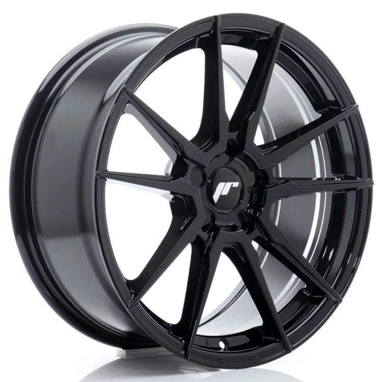 JR WHEELS JR21 18X8 ET20-40 5H BLANK GLOSSY BLACK