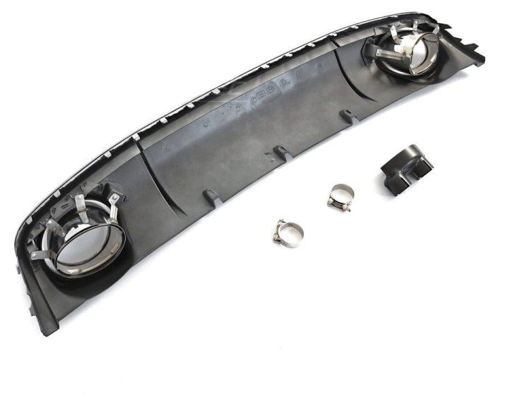 DYFUZOR ZDERZAKA TYLNEGO AUDI A4 B8 (12-15) ZDERZAK STANDARDOWY RS4 LOOK