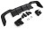 DYFUZOR KOŃCÓWKI CZARNY POŁYSK ZE ŚWIATŁEM LED AUDI A5 F5 19-23 RS5 LOOK