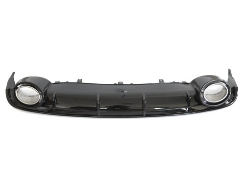 DYFUZOR CZARNY POŁYSK KOŃCÓWKI PRZEJŚCIÓWKI AUDI A6 C7 (14-18) RS6 LOOK