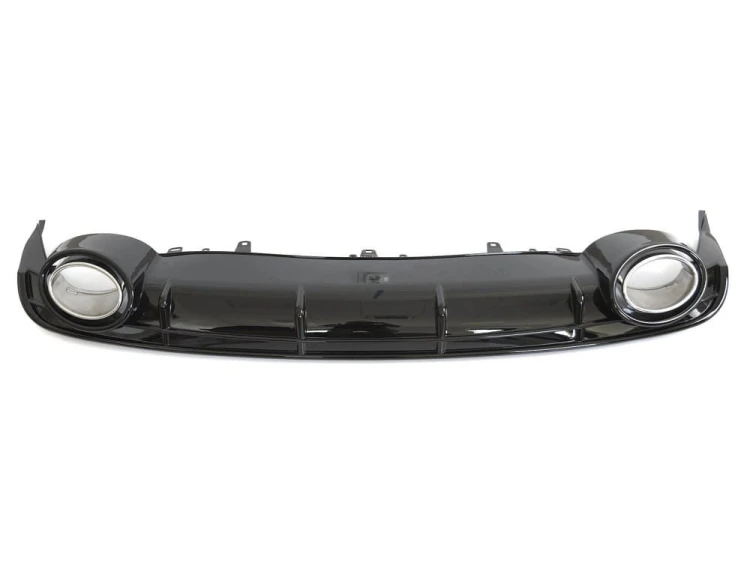 DYFUZOR CZARNY POŁYSK KOŃCÓWKI PRZEJŚCIÓWKI AUDI A6 C7 (14-18) RS6 LOOK