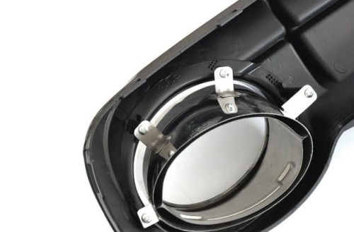 DYFUZOR CZARNY POŁYSK KOŃCÓWKI PRZEJŚCIÓWKI AUDI A6 C7 (11-14) RS6 LOOK