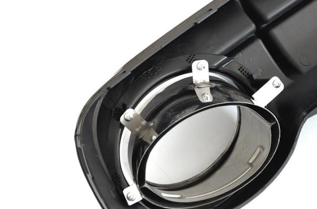 DYFUZOR CZARNY POŁYSK KOŃCÓWKI PRZEJŚCIÓWKI AUDI A6 C7 (11-14) RS6 LOOK