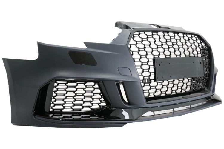 ZDERZAK PRZEDNI AUDI A3 8V FACELIFT 16-18 RS3 BRILLIANT BLACK DESIGN